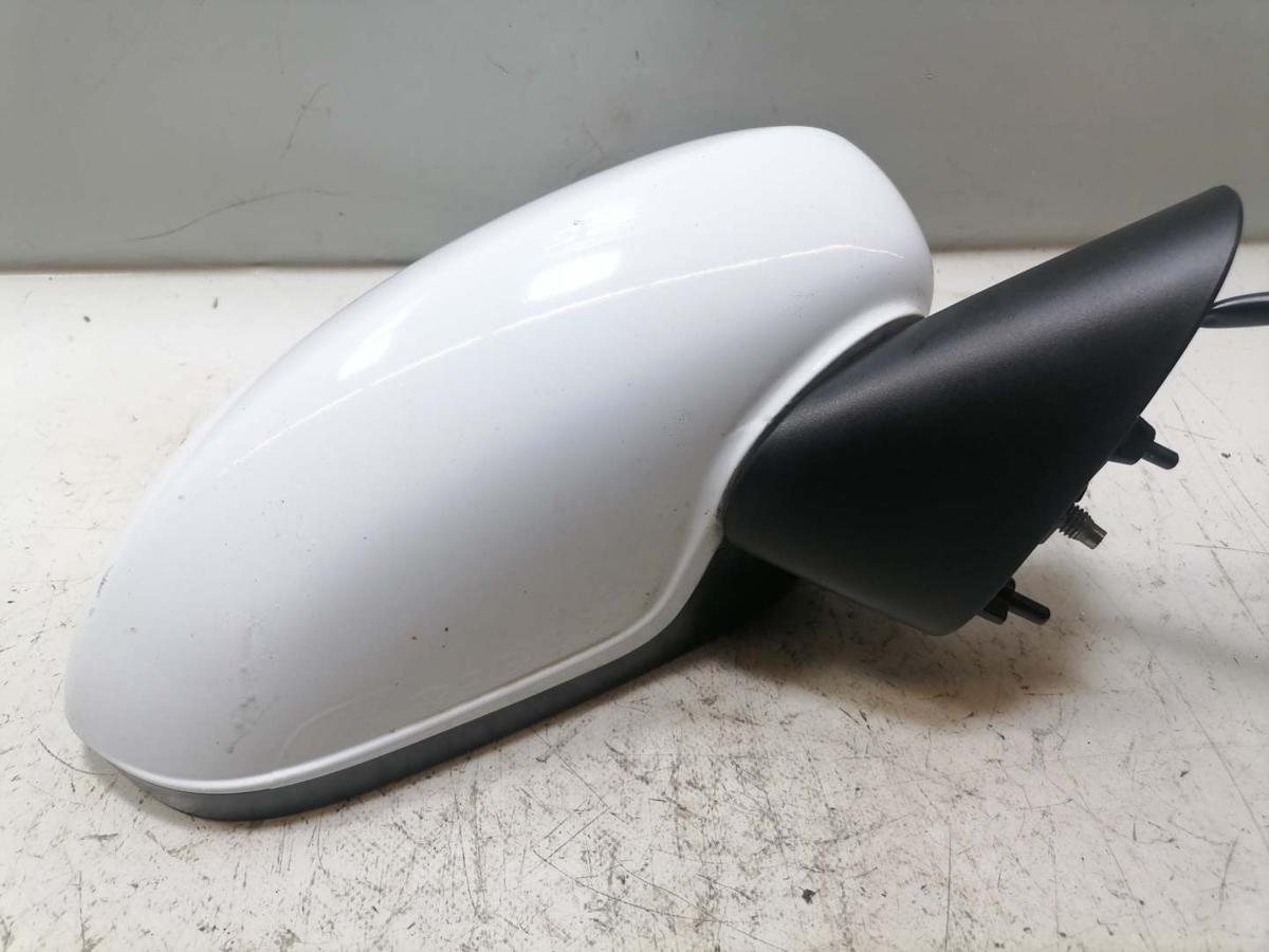 Opel Corsa D original Au&szlig;enspiegel rechts Y474 Casablancawei&szlig; elektrisch BJ08